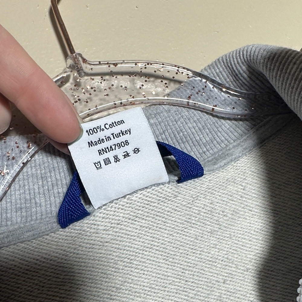 Outdoor Voices XS Gray Quarter Zip Cropped Gray Sweatshirt - Picture 6 of 6